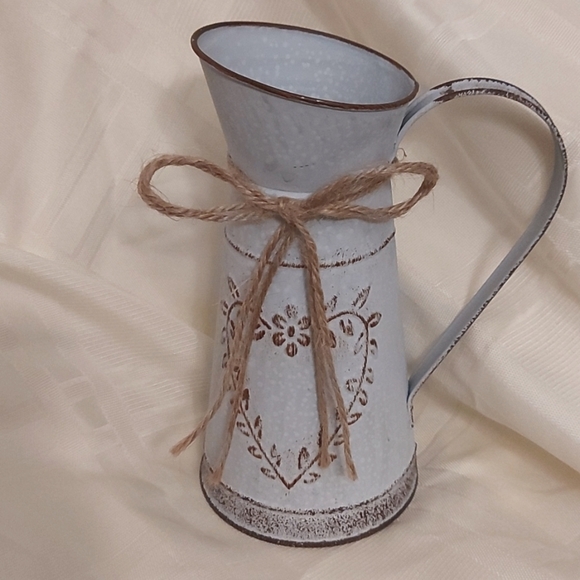 Country Kitchen Metal Decorative Pitcher - Picture 1 of 4
